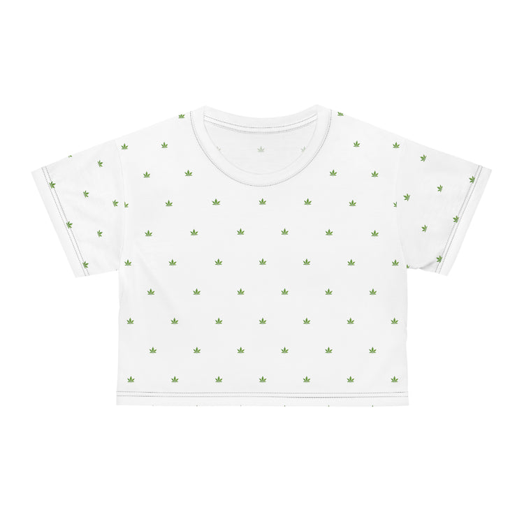 Gerald-Anderson Potent Petals Collection Crop Tee - White