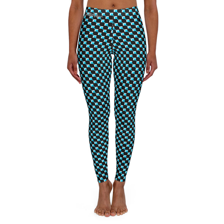 Gerald-Anderson Refined Luxury Collection Women's Spandex Leggings - Putty Blue