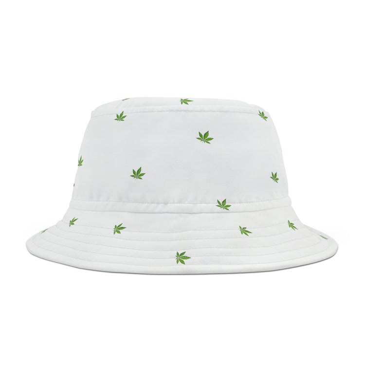 Gerald-Anderson Potent Petals Collection Bucket Hat - White