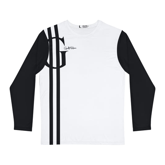 Gerald-Anderson G Collection Men's Long Sleeve Shirt - White/Black