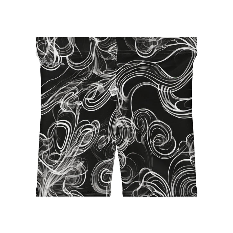 Gerald-Anderson Smoke 2 Collection Women's Mid Thigh Biker Shorts