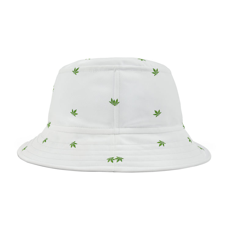 Gerald-Anderson Potent Petals Collection Bucket Hat - White