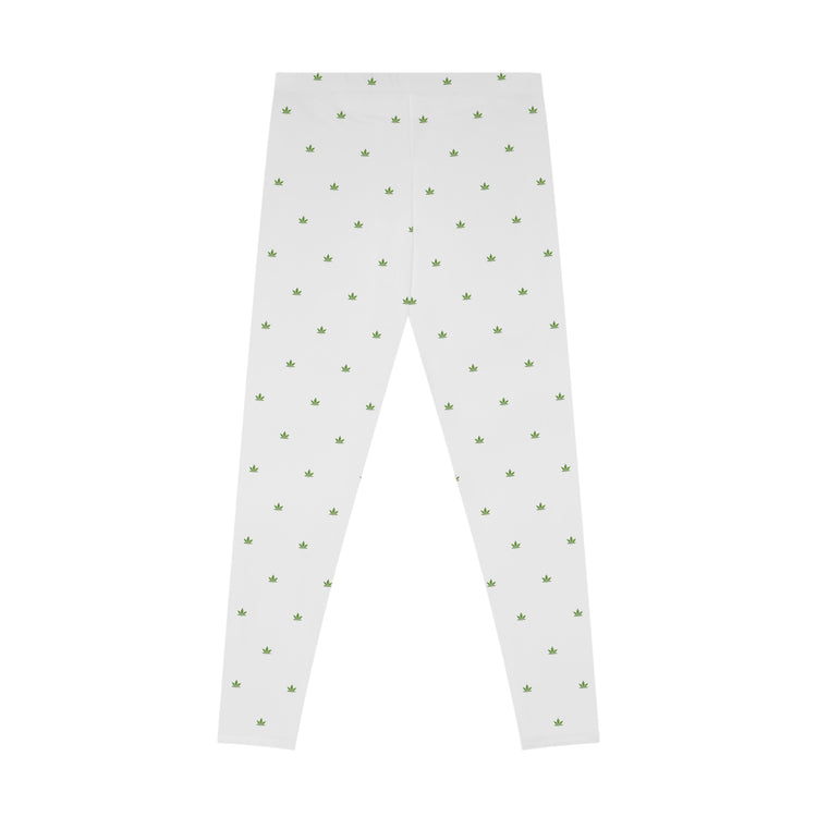 Gerald-Anderson Potent Petals Collection Stretchy Leggings - White