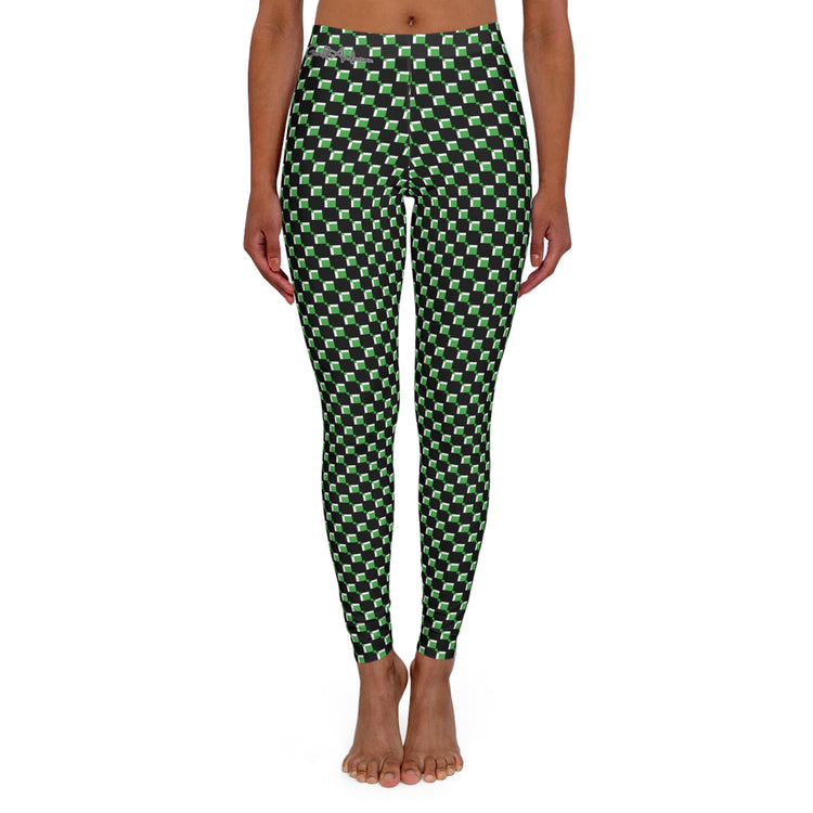 Gerald-Anderson Refined Luxury Collection Women's Spandex Leggings - Royal Green