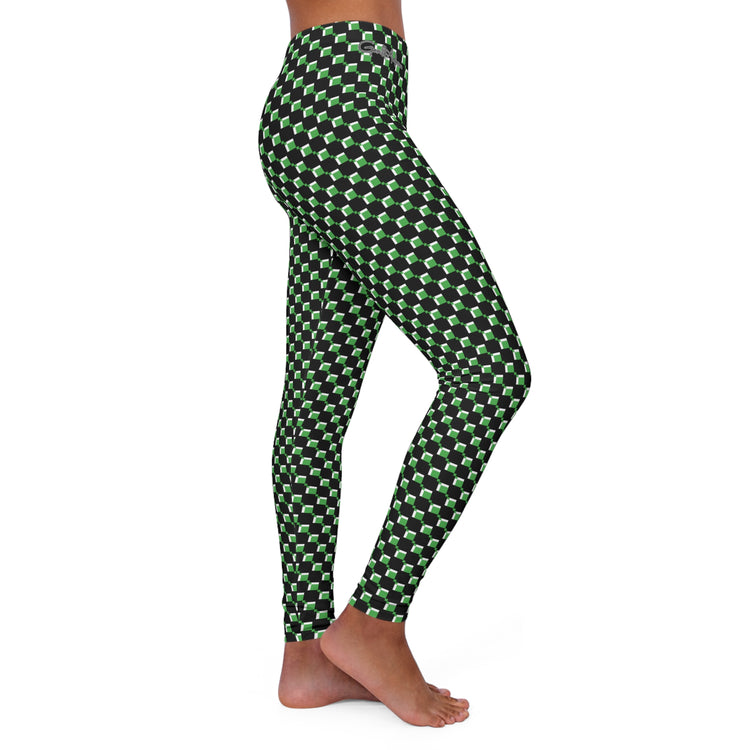 Gerald-Anderson Refined Luxury Collection Women's Spandex Leggings - Royal Green