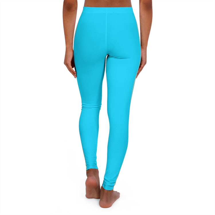 Gerald-Anderson Zag 5 Collection Women's Spandex Leggings - Royal Putty Blue