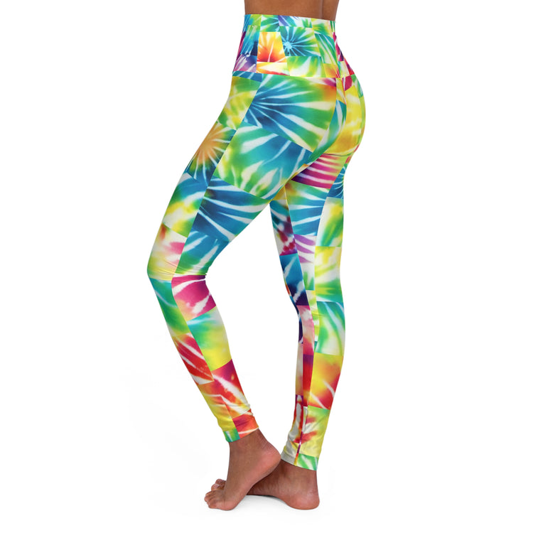 Gerald-Anderson Tie Dye Collection High Waisted Yoga Leggings